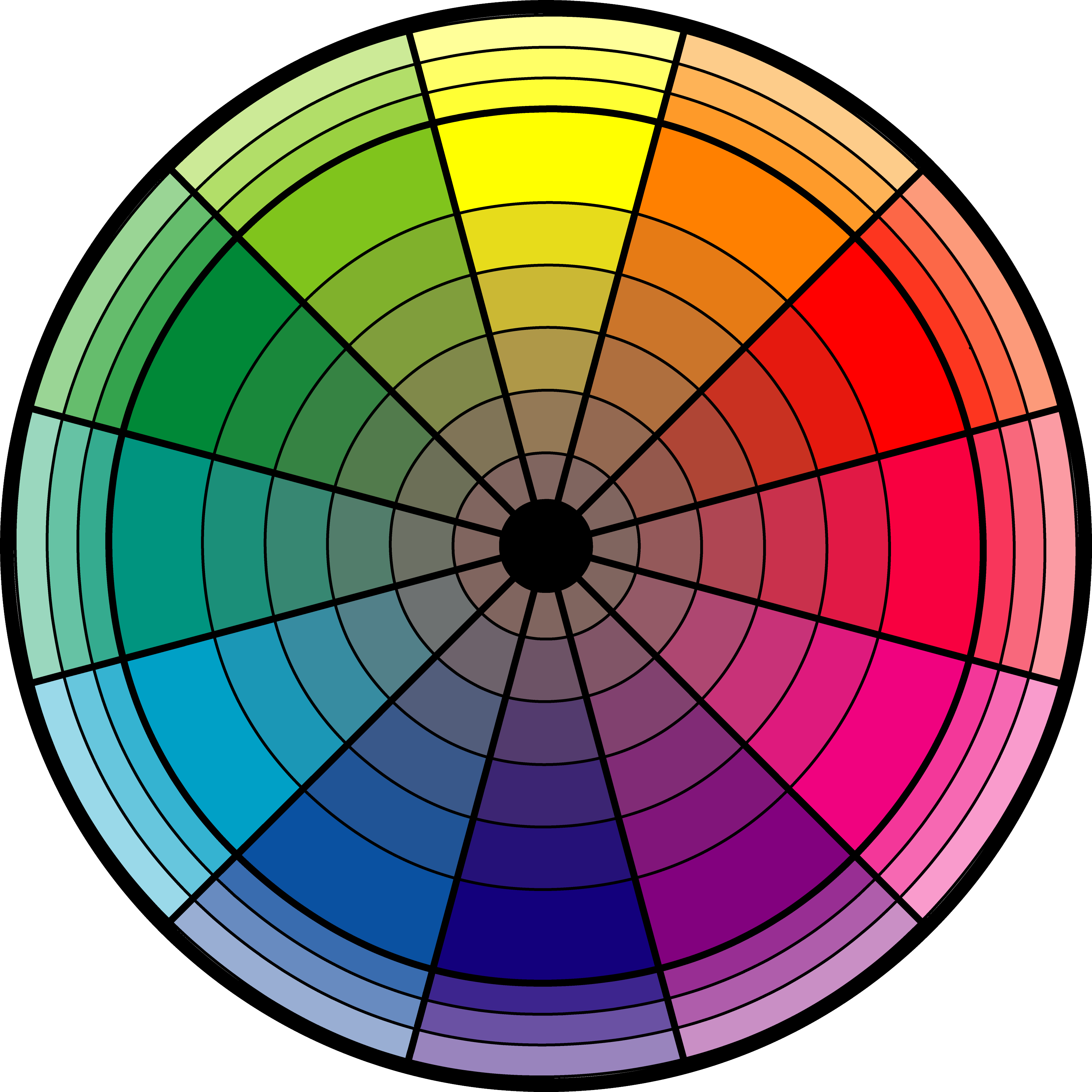 Color Wheel / 12-color CMY/RGB Color Wheel